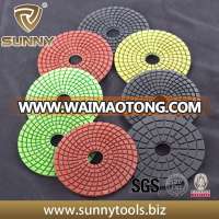 Reasonable price Flexible Resin diamond polishing pads for granite